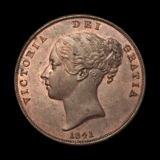 1841 penny obverse