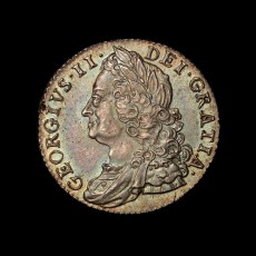 1747 shilling obverse