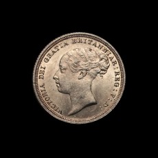 1886 sixpence obverse