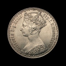 1884 florin obverse