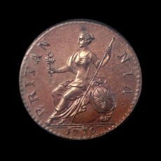 1770 halfpenny reverse