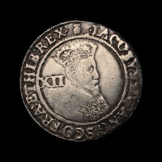 James I shilling obverse