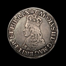 Charles II hammered shilling obverse