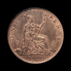 1890 penny reverse