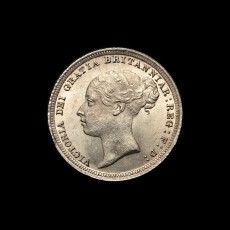 1887 sixpence obverse