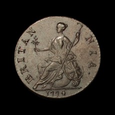 George III halfpenny reverse