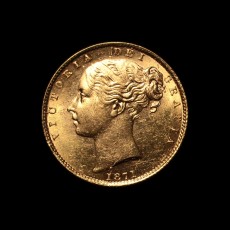 1871 soverreign obverse