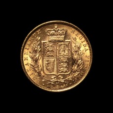 1871 sovereign reverse