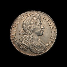 William III shilling obverse