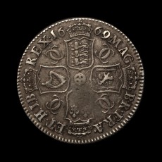 1669 halfcrown reverse