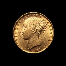 1884 sovereign obverse
