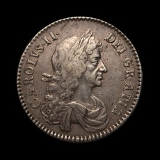 1671 halfcrown obverse