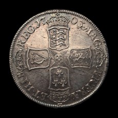 1703 halfcrown reverse