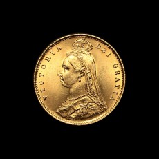 1887 half sovereign obverse