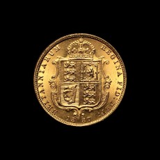 1887 half sovereign reverse