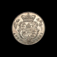 1821 sixpence reverse