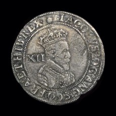James I shilling obverse