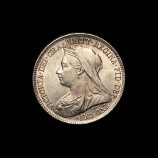 1896 sixpence obverse