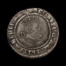 James I shilling obverse