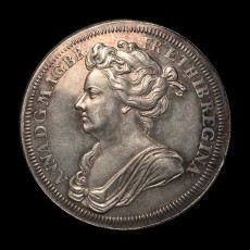 Anne coronation medal obverse
