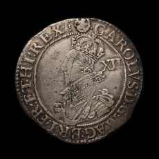 Charles I shilling obverse