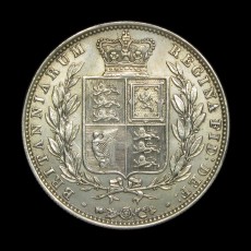 Victoria young head halfcrown reverse