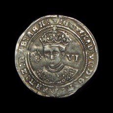 Edward VI sixpence obverse