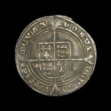 Edward VI sixpence reverse