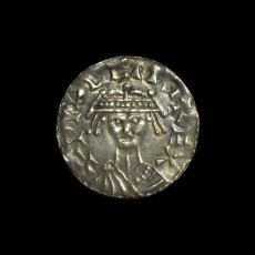 William I bonnet penny obverse