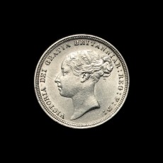 1883 sixpence obverse