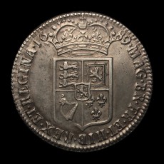 1689 halfcrown reverse