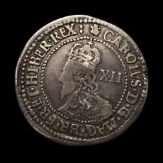 Charles I shilling obverse