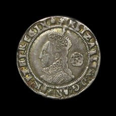 Elizabeth I sixpence obverse