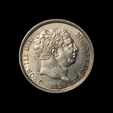 1820 shilling obverse