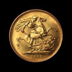 1887 two pounds reverse