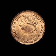 1886 farthing obverse