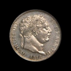 George III shilling obverse