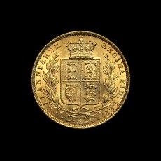 1855 sovereign reverse