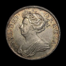 1708 halfcrown obverse