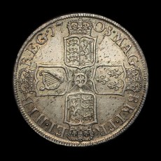 1708 halfcrown reverse