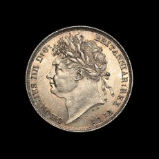 1821 shilling obverse