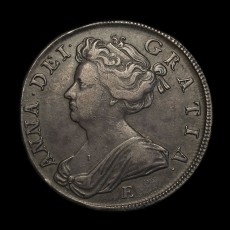 Anne halfcrown obverse