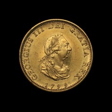 1799 gilt proof farthing obverse