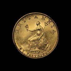 1799 gilt proof farthing reverse