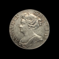 1709 shilling obverse