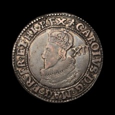 Charles I shilling obverse