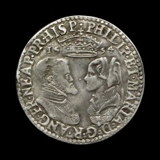 Philip and Mary shilling obverse