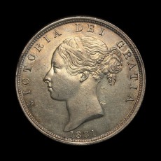 1881 halfcrown obverse