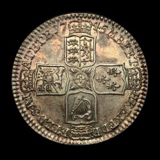 1745 halfcrown reverse