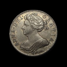 1702 shilling obverse